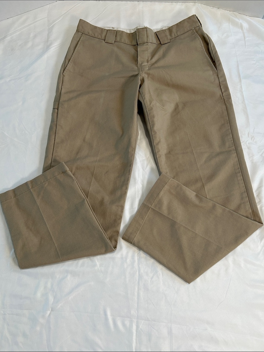 Dickies FLEX Slim Taper Work Pants Mens 32x30 Khaki Chinos Skater Streetwear